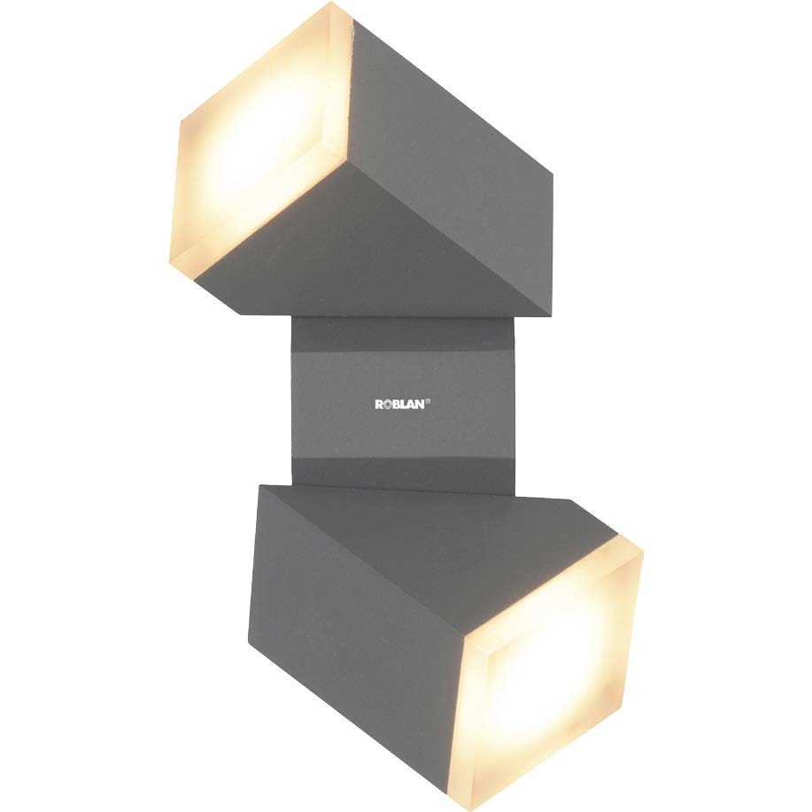 Aplique de exterior doble ZOA 12.5W de Roblan