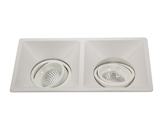 Aro cuadrado doble orientable NC894L GU10 de YLD