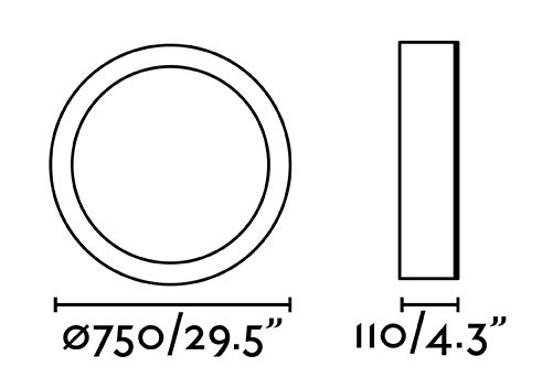Plafón MEGA 50W de Faro Barcelona