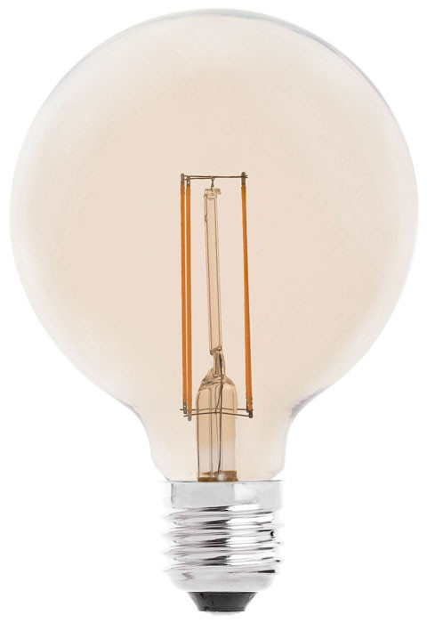 Globo LED ámbar con filamento 4W 125mm de Faro Barcelona