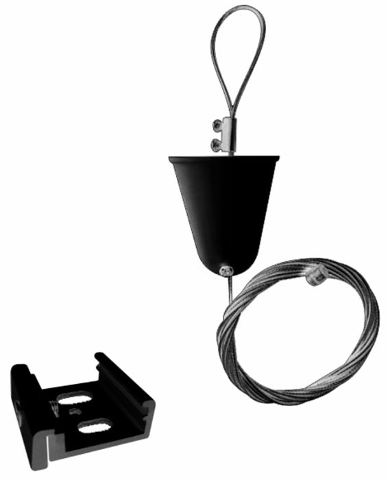 Suspensión techo para carril trifásico de Beneito Faure