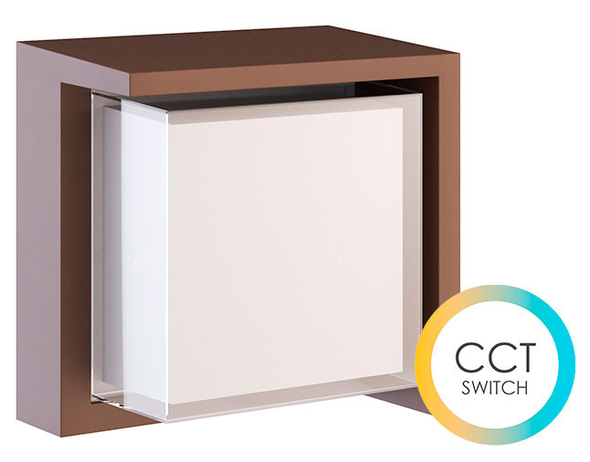 Aplique LED BLIS cuadrado CCT SWITCH 15W de Beneito Faure