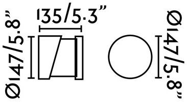 Aplique exterior BLOCK de Faro Barcelona