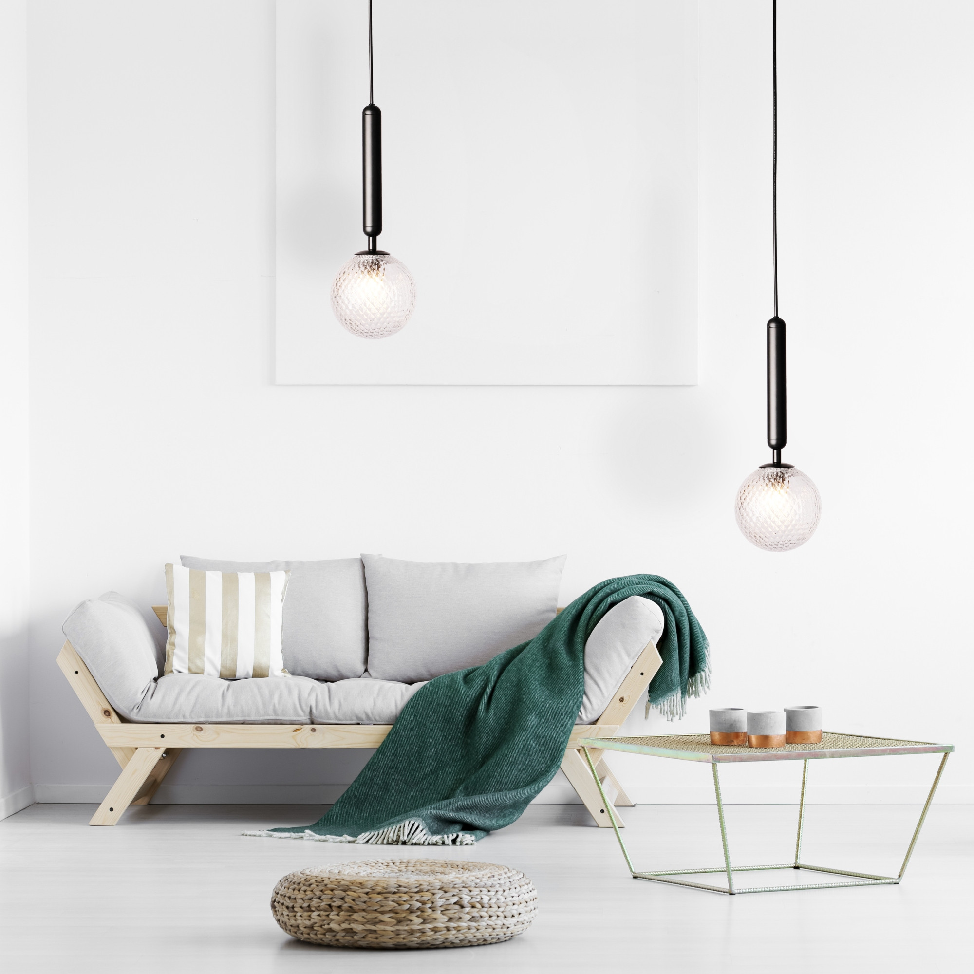 Lámpara colgante 1 bola MUSA de Sulion