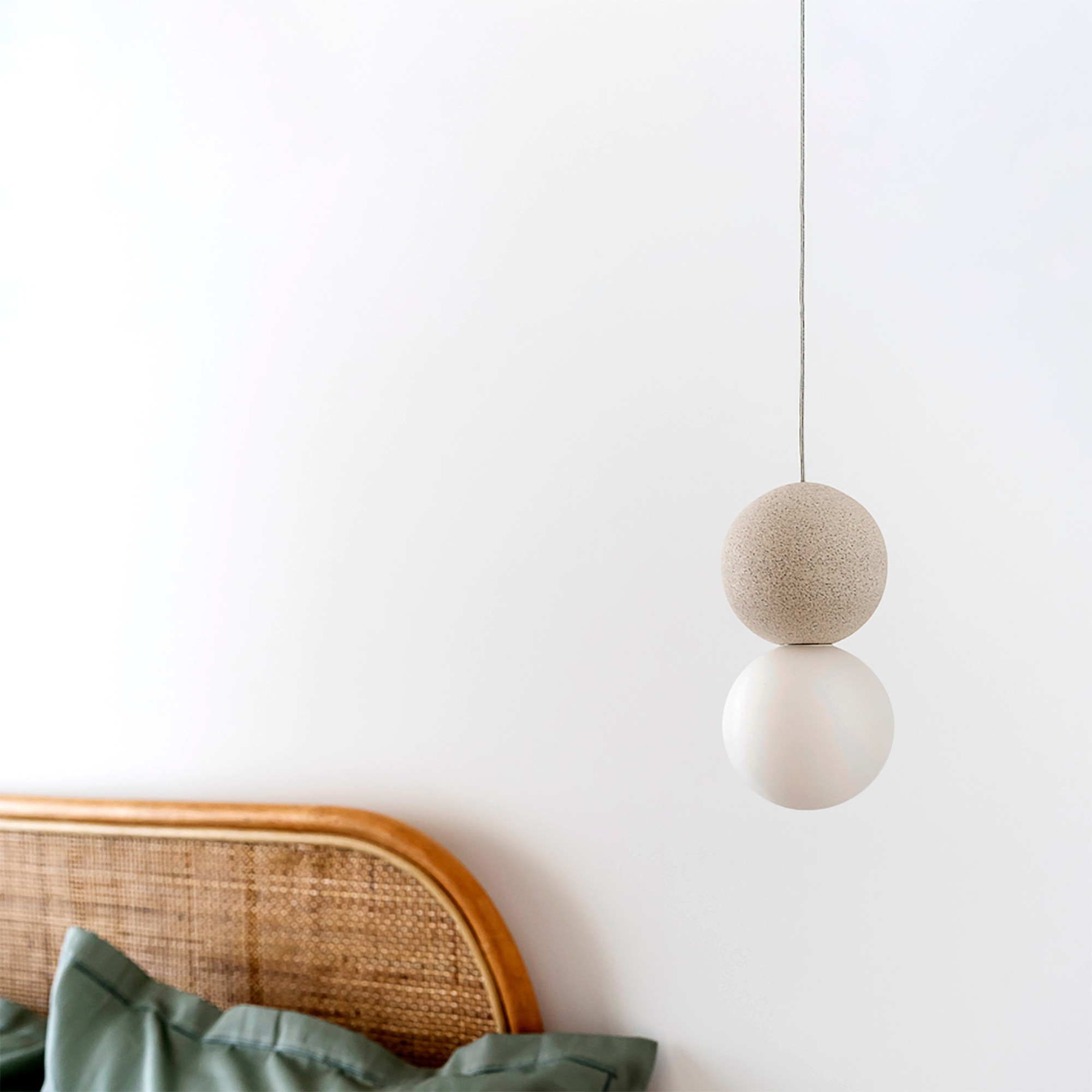 Lámpara de techo de dos bolas CRETA de Sulion