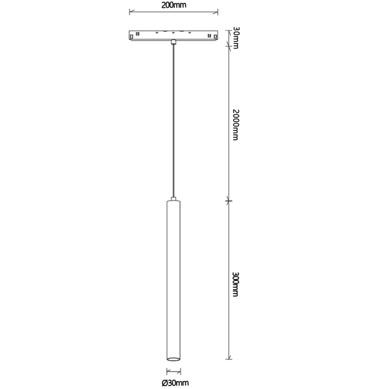 Lámpara colgante LED MAGNETO 5W de Mantra