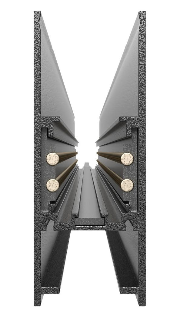 Carril magnético montaje en superficie y suspensión de Roblan