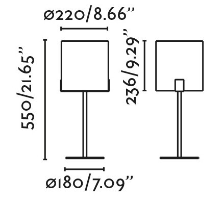 Lámpara de sobremesa NILA E27 de Faro Barcelona