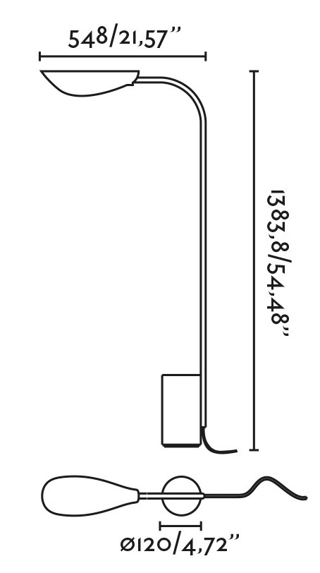 Lámpara de sobremesa LIGGERA G9 de Faro Barcelona