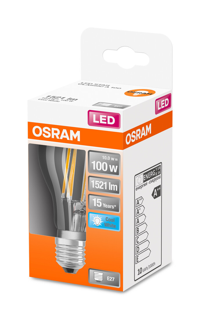 435285 LAMPARA STANDARD FIL LED E27 10W 4000K RETROFIT OSRAM