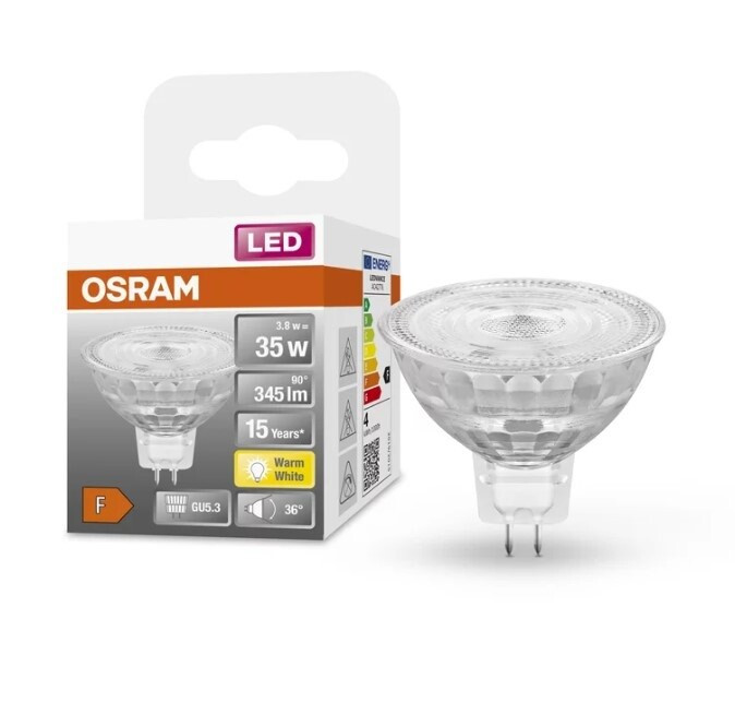 796799 LAMPARA MR16 LED GU5,3 3,8W 2700K 36° 12V STAR LEDVANCE