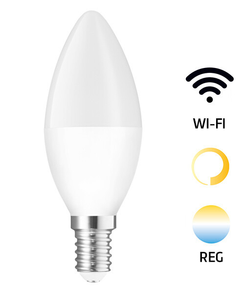 WOJ14413 LAMPARA VELA LED 5W E14 SMART REG SPECTRUM