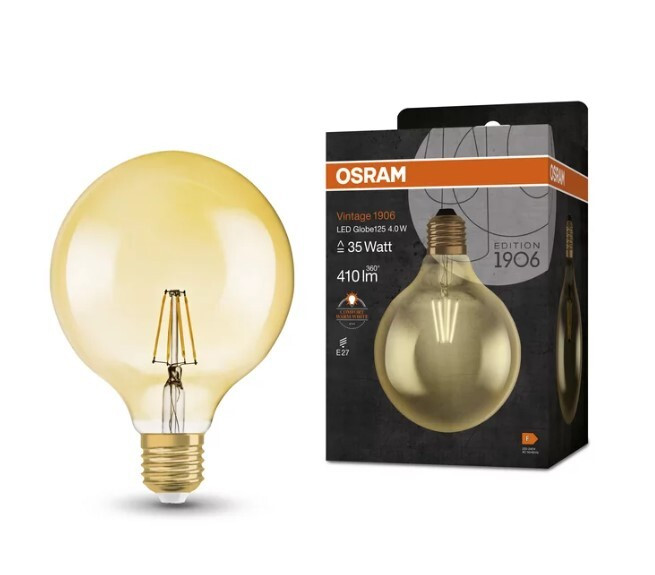 091179 LAMPARA GLOBO FILAMENTO LED VINTAGE 4W 2400K OSRAM