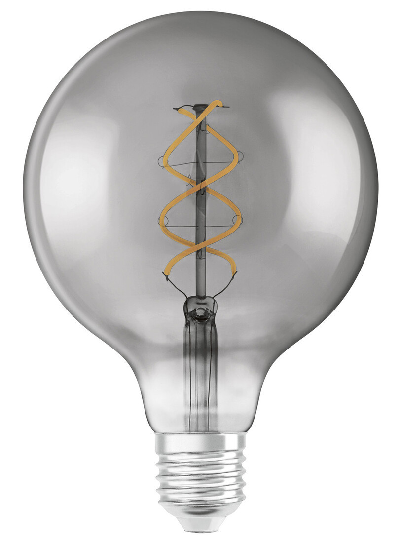 269989 LAMPARA GLOBO FIL LED E27 5W 1800K 125mm VINTAGE SMOKE 1906 OSRAM