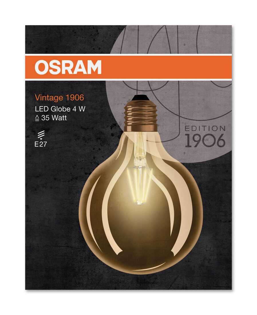 809406 LAMPARA GLOBO FIL LED VINTAGE 7W 2400K