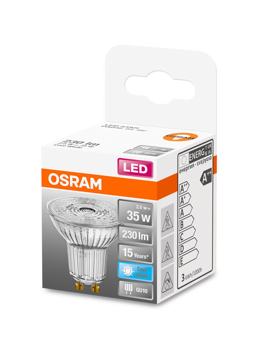 431737 LAMPARA PAR16 LED GU10 2,6W 4000K 36° STAR OSRAM