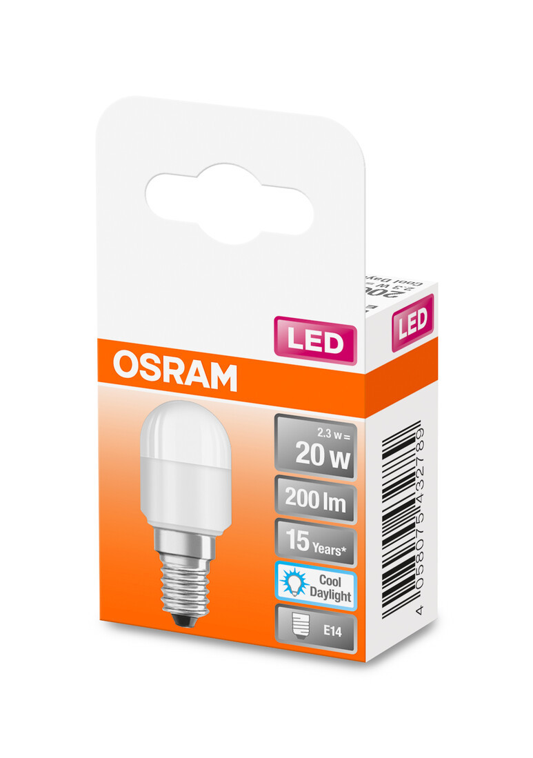 432789 LAMPARA T26 LED MATE E14 2,3W 6500K SPECIAL OSRAM