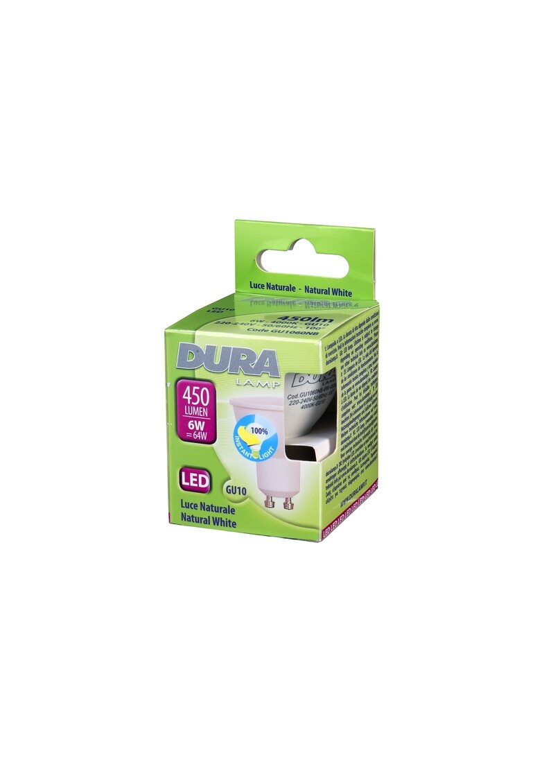 GU1060NB LAMPARA DICROICA LED GU10 6W 4000K DURALA