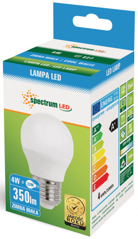 WOJ13033 LAMPARA ESFERICA LED 4W E27 6500K 310Lm