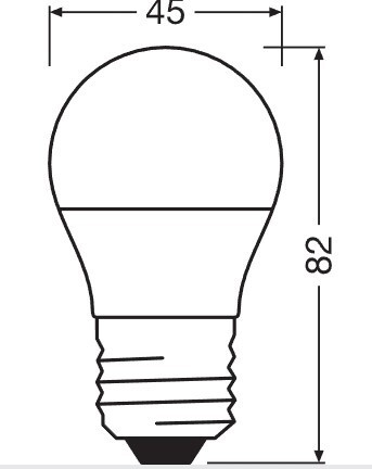 021961 LAMPARA ESFERICA LED E27 4,9W 6500K STAR OSRAM