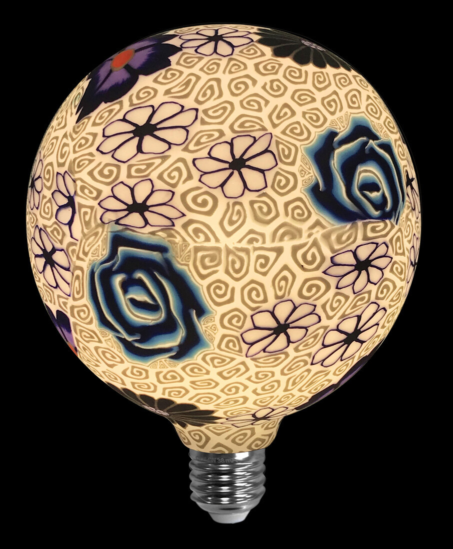 2601294 LAMPARA LED GLOBO AZUL/BLANCA E27 4W 3000K