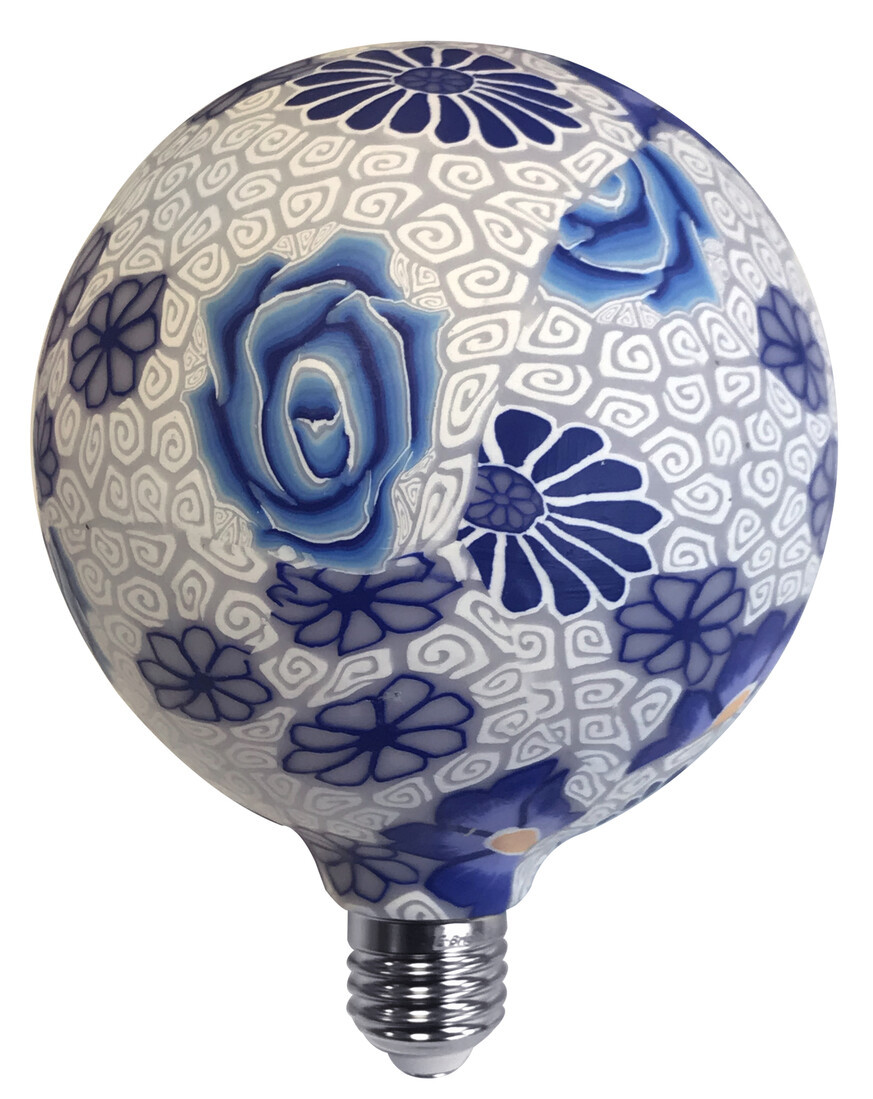 2601294 LAMPARA LED GLOBO AZUL/BLANCA E27 4W 3000K