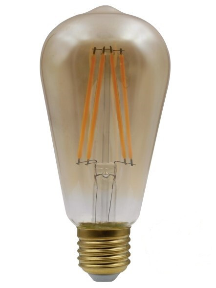 121173 LAMPARA PERA FIL LED GOLDEN ST64 E27 12W 3000K B&B