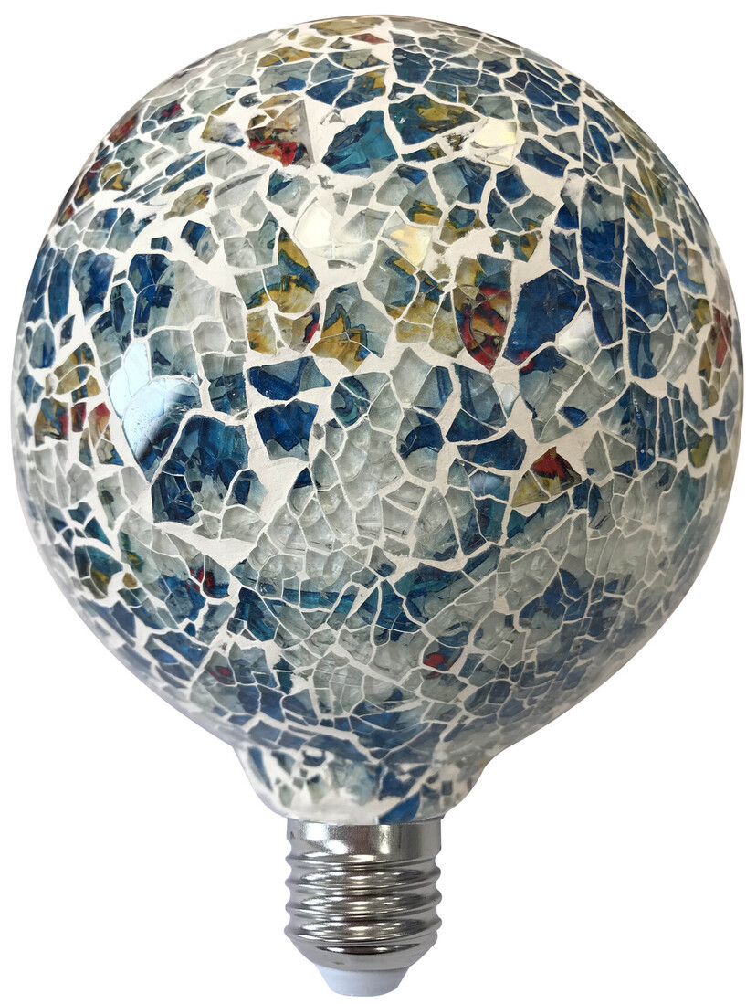 2601966-AZ LAMPARA LED TIFFANY E27 4W AZUL