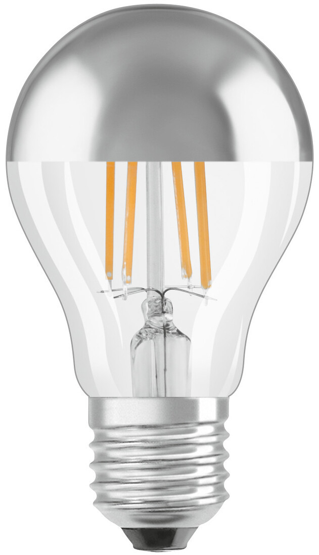 435322 LAMPARA STANDARD PLATA FIL LED E27 4W 2700K RETROFIT MIRROR OSRAM