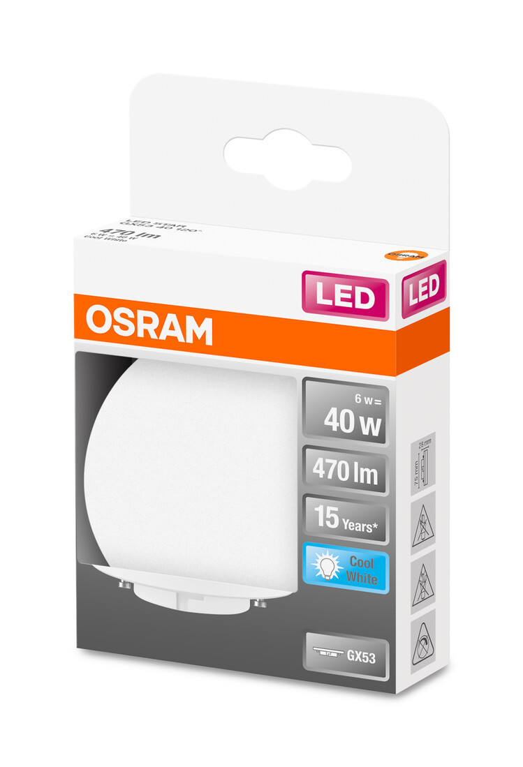 433465 LAMPARA GX53 LED 6W 4000K 100° STAR OSRAM