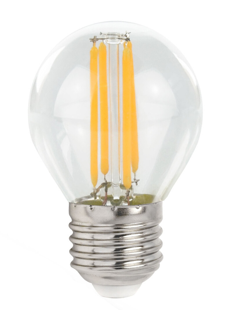 WOJ+14397 LAMPARA ESFERICA LED CRISTAL 6W E27 4000K SPECTRUM