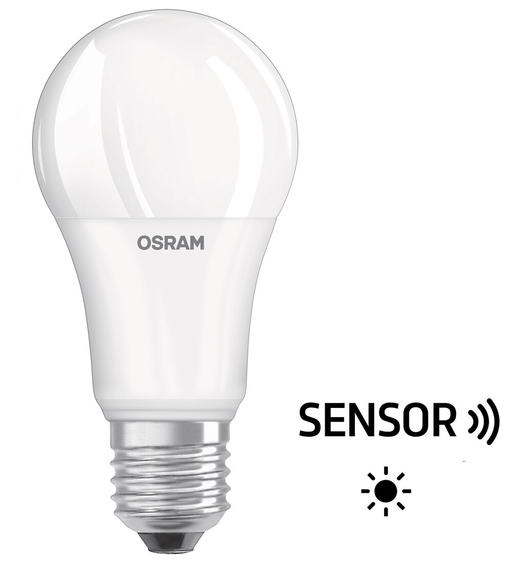 428324 LAMPARA STANDARD FIL LED SENSOR LUZ E27 9W 2700K OSRAM