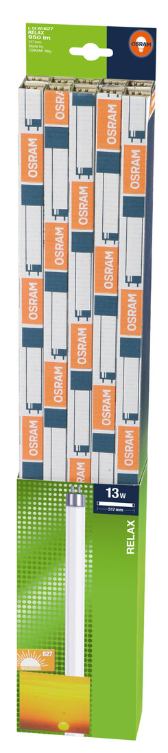 325750 TUBO FLUORESCENTE T5 13W 2700K 517mm OSRAM