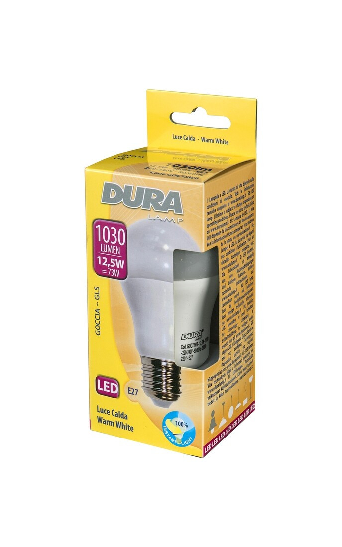 GOC75WB LAMPE LED STANDARD E27 12,5W 3000K DURAL