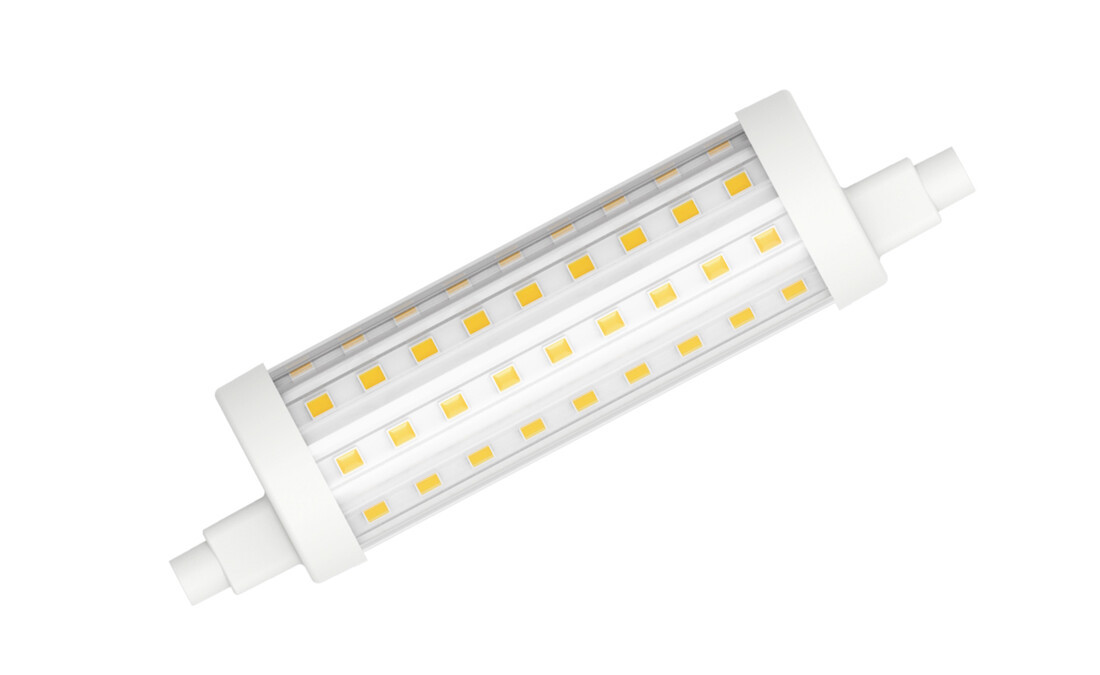 L2973W LAMPARA LED LINEAL R7S 15W 2700K 118mm.