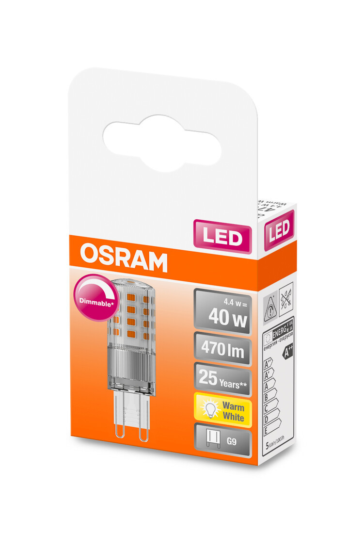 432246 LAMPARA LED G9 REGULABLE 4,4W 2700K OSRAM