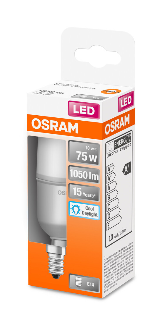 466272 LAMPARA TUBULAR STICK LED E14 10W 6500K STAR OSRAM
