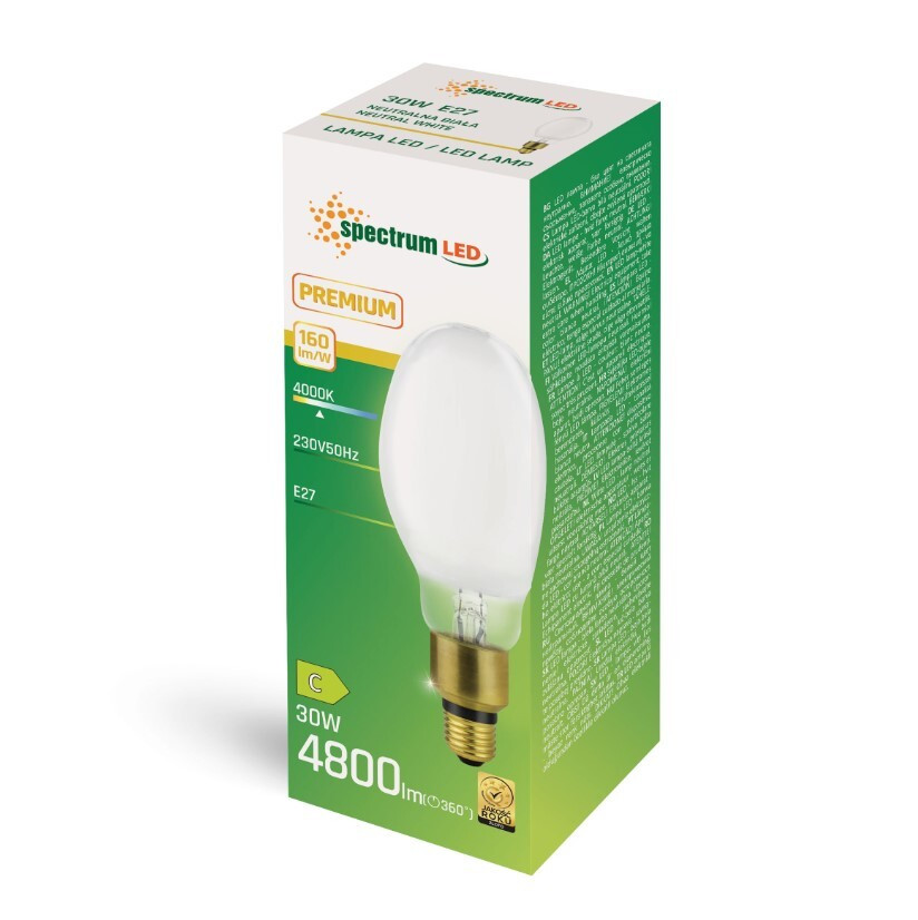 WOJ+80734_30W LAMPARA LED ALTA POTENCIA 30W E27 4000K SPECTRUM