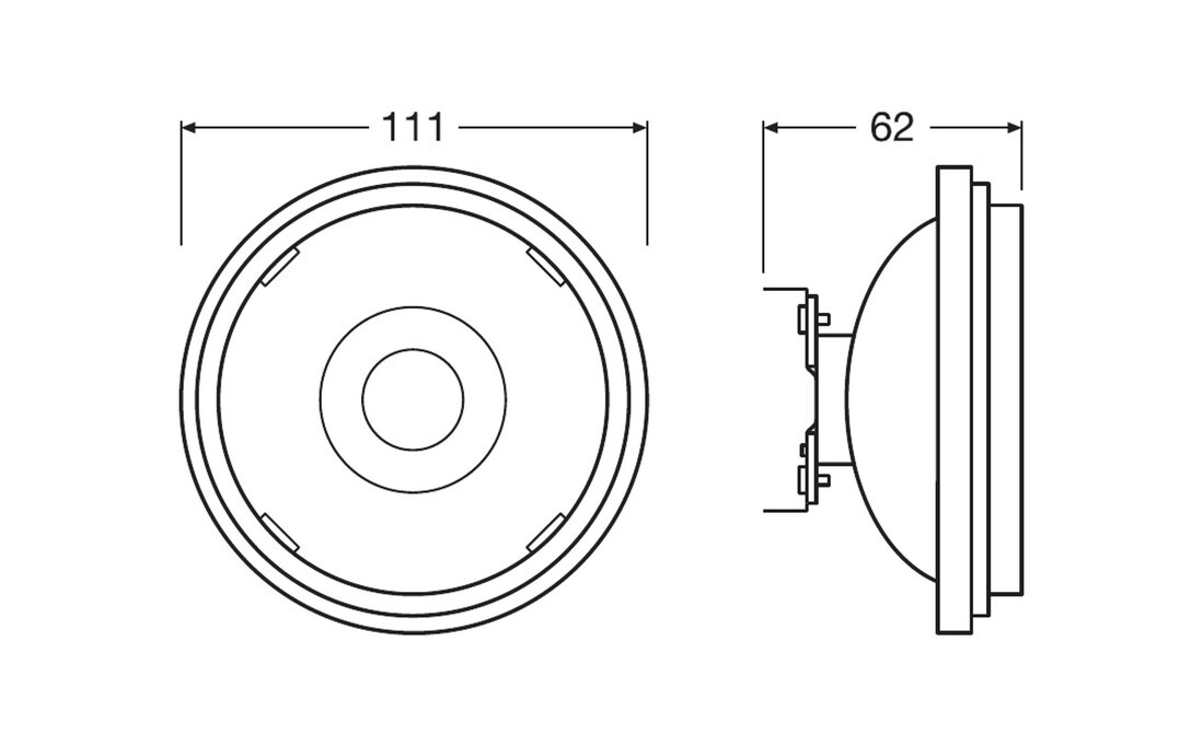 049063 LAMPARA LED AR111 REG G53 11,5W 3000K 40° LEDVANCE