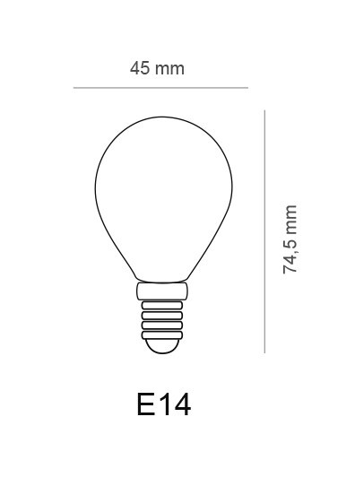 CSF14-4-40 LAMPARA ESF LED CRISTAL 4W E14 4000K