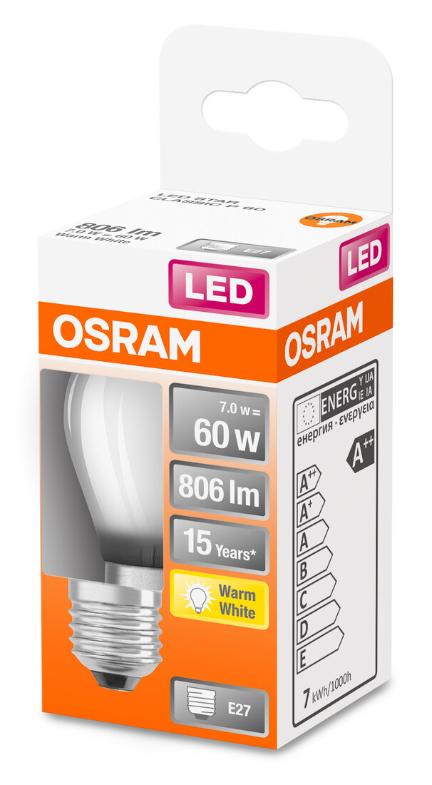 434905 LAMPARA ESFERICA FIL LED MATE 7W E27 827