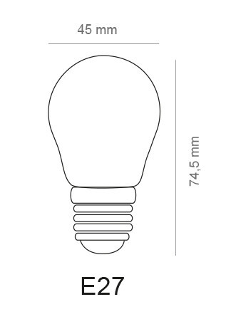 CSF27-4-40 LAMPARA ESF LED CRISTAL 4W E27 4000K