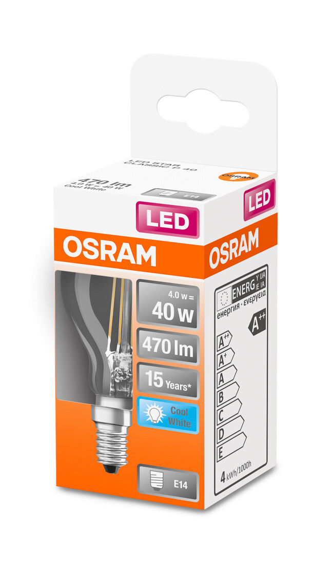 435209 LAMPARA ESFERICA LED 4W E14 4000K OSRAM