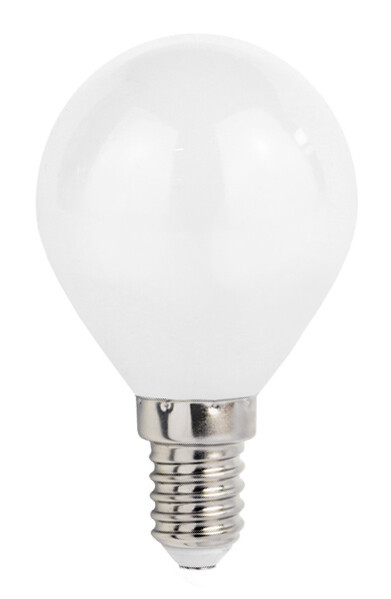 WOJ+14336 LAMPARA ESFERICA LED MATE CRISTAL 4W E14 4000K SPECTRUM