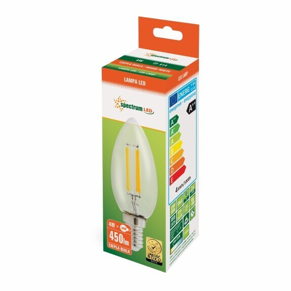 WOJ13874 LAMPARA VELA LED CRISTAL 4W E14 2700K