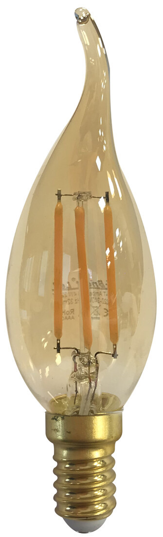 2601984 LAMPARA VELA PUNTA FILAMENTO LED GOLD 4W