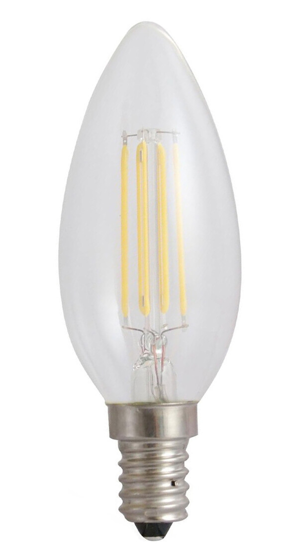 WOJ+14387 LAMPARA VELA LED CRISTAL 6W E14 2700K SPECTRUM