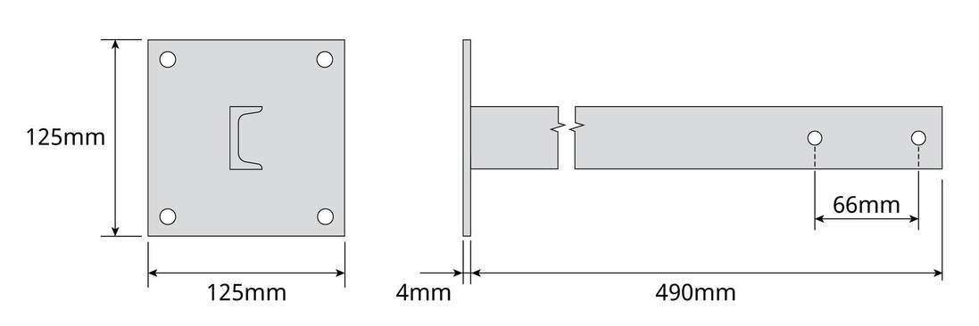 2404 SOPORTE DE ATORNILLAR SECCION U 500mm.