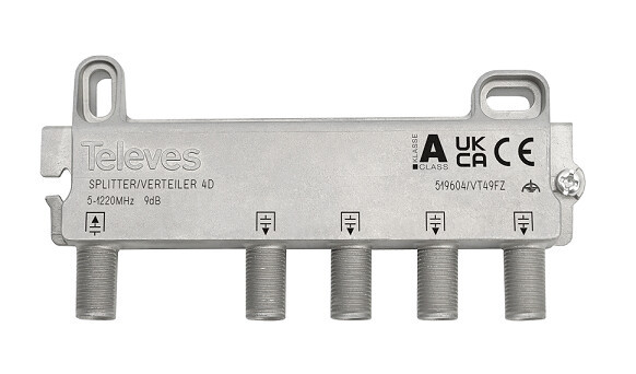 519604 REPARTIDOR 4 DIRECCIONES 9dB TELEVES