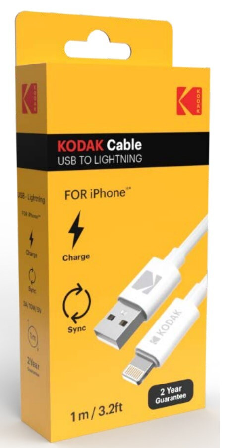30425996 1m CABLE CONEXION USB-LIGHTNING 5V 2A KODAK
